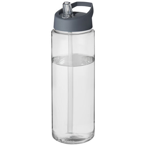 Bouteille promotionnelle de sport 850ml H2O Active® Translucide et Gris storm